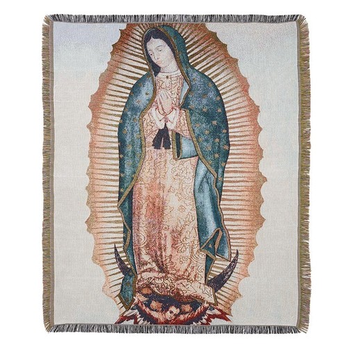 50 x 65" Unsere Liebe Frau von Guadalupe Wandteppich Überwurf Decke - Bild 1 von 2