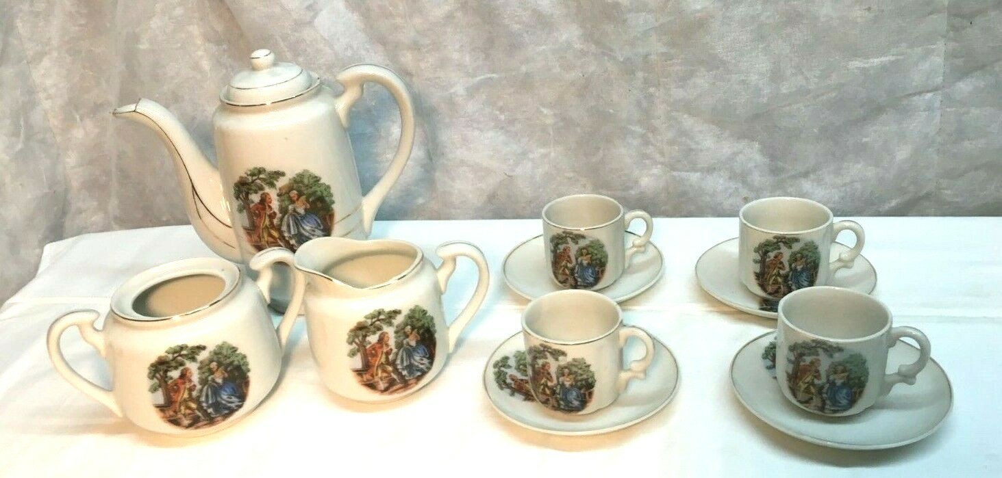 Vtg 1940s Betson's Ware China Hand Painted Tea Set Made in Japan