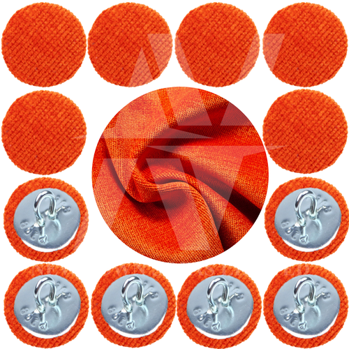 Covered Buttons Hoop Back Upholstery Fabric Button For Headboards Sofas 30L/18mm - Picture 42 of 71