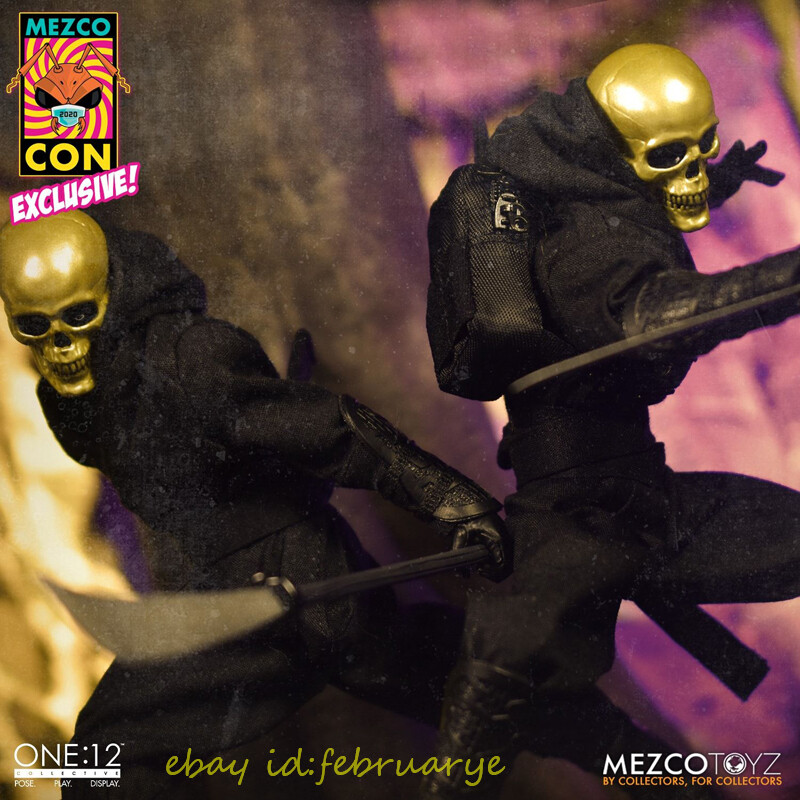 メズコ 直販限定 ワン12 ブラックスカル（ mezco one 12 Mezco One:12 Collective– Black Skulls Death Brigade- Custom