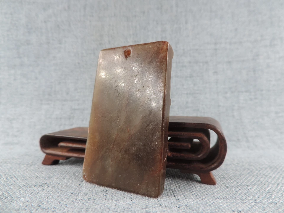 Antiguo colgante chino de jade hetiano tallado a mano dragón que vale la pena coleccionar F Foto 4 de 4