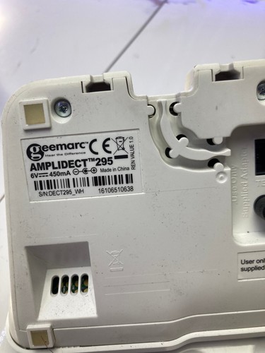 Geemarc Amplidect 295-REPLACEMENT MAIN ANSWERPHONE BASE AND CHARGER #270 - Picture 2 of 2