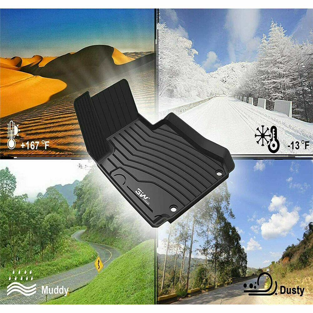 3W Car Floor Mats & Cargo Liner for BMW X5 2019-2025 Waterproof Anti-slip Liners