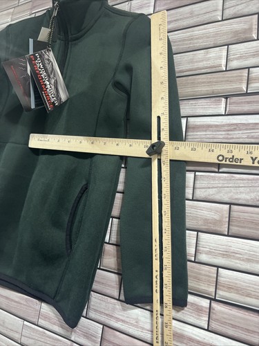 Power River Outfitters jacket S evergreen western 1/4 zipup pullover cowboy NWTS - Picture 6 of 12