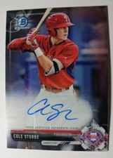 2017 BOWMAN  CHROME AUTO COLE STOBBE (K)