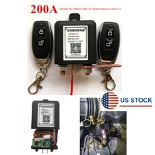 Wireless Dual Remote 12V Car SUV Battery Disconnect Relay Isolator Master Switch