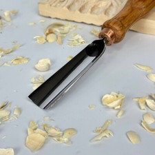 Straight Gouge 25mm (1") Sweep 8, STRYI for Relif Carving, Woodcarving Chisel