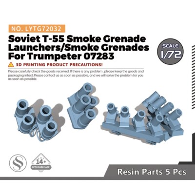 1/72 Model Upgrade Parts Soviet T-55 Smoke Grenade Launchers/Smoke Grenades