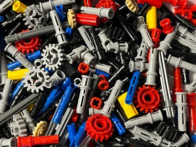 LEGO Technic 150+ mixed pins, x12 gears , connectors, bushes , axles & 2x joints
