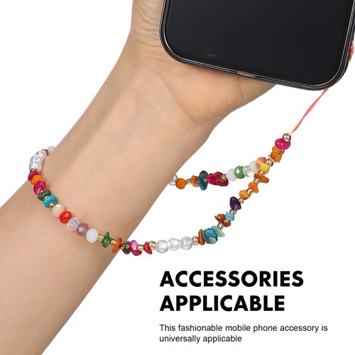 3 Pcs Fashion Decorations Stones Artificial Pearls Phone Charm Straps - Zdjęcie 5 z 11