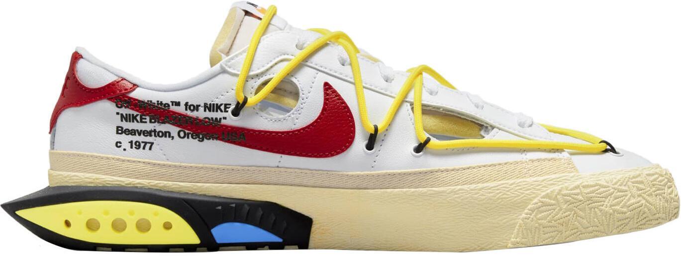 OFF WHITE X NIKE Taglia 9 5 Nike bianco sporco x blazer bianco basso rosso università