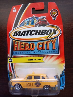 Matchbox 2004 Checker Taxi #41 Hero City Collection