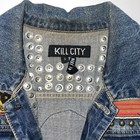Kill City Men’s Biker Denim Vest Size Small Vintage  — photo 4