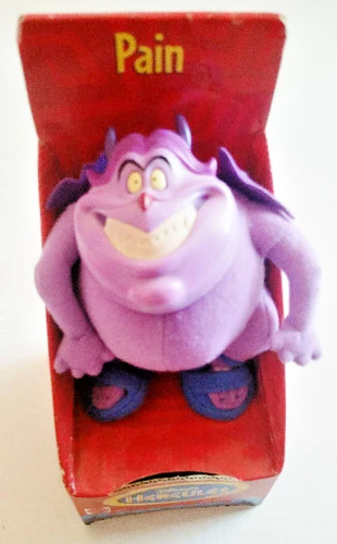 Muñeco de peluche de 5 pulgadas Hércules Pain de Disney 1997 NUEVO en caja película Mattel 69847 - Imagen 7 de 7