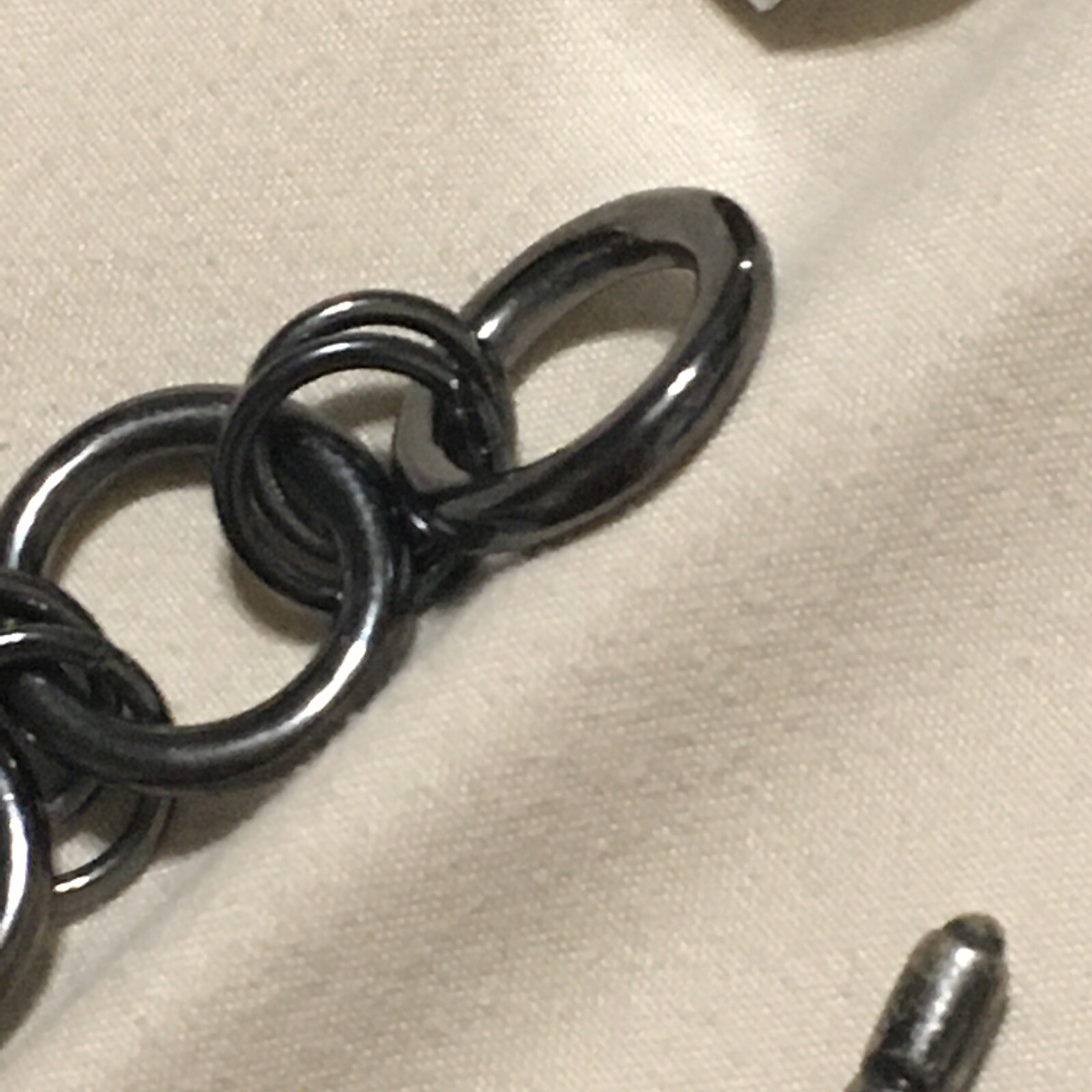 KENNETH JAY LANE (KJL) SILVER  LINK GUNMETAL NECK… - image 4