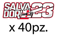 Luca Salvadori 23 x 40pz. moto adesivo stickers MOTOGP adesivi DUCATI