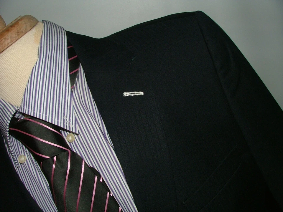 NOVO BLAZER WT SONS OF INTRIGUE TAMANHO 41 S POLIÉSTER RAYON MARINHO SÓLIDO #300 - Imagem 3 de 4