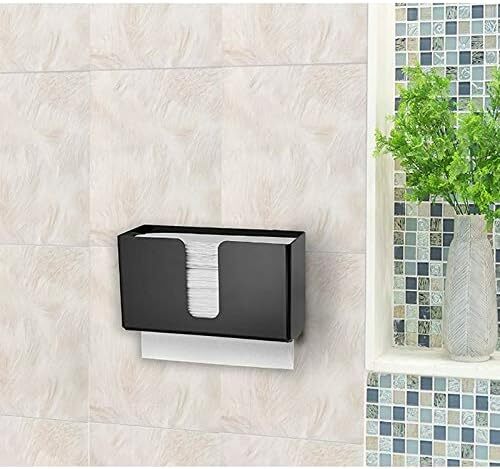 Paper Towel Dispenser Wall Mount Acrylic Paper Towel Holder for Bathroom Office - Afbeelding 6 van 6