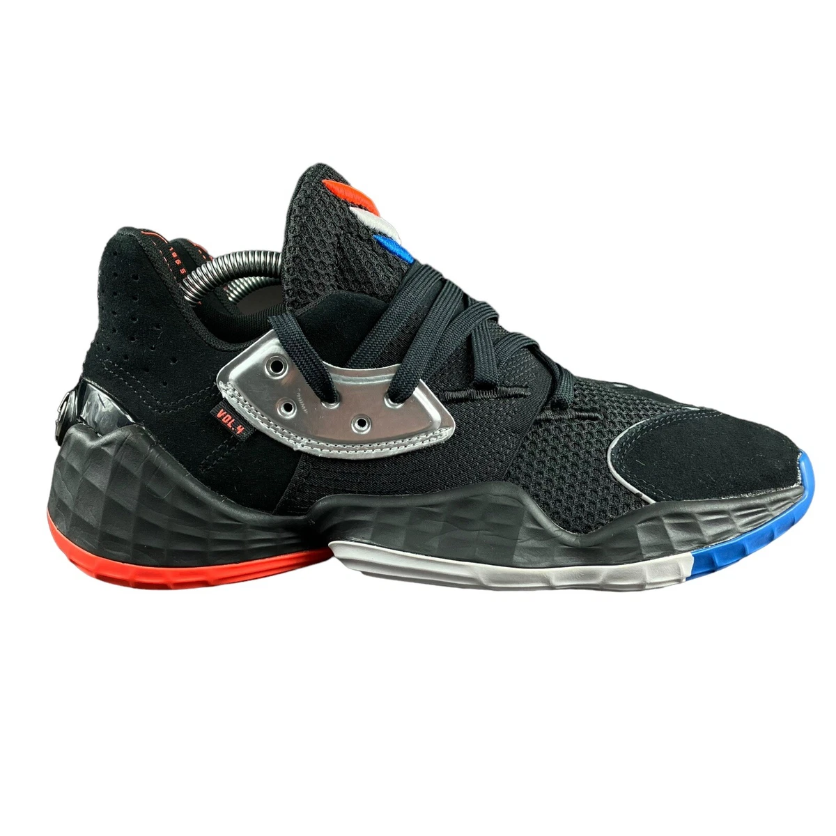 Adidas Men s Harden Vol. 4 Barbershop Black Basketball Shoes