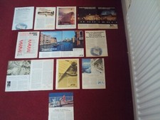 Eleven P & O Ferries / Cruise ship vintage magazine advertisements