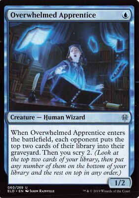 Overwhelmed Apprentice #60 Throne of Eldraine Magic_the_gathering