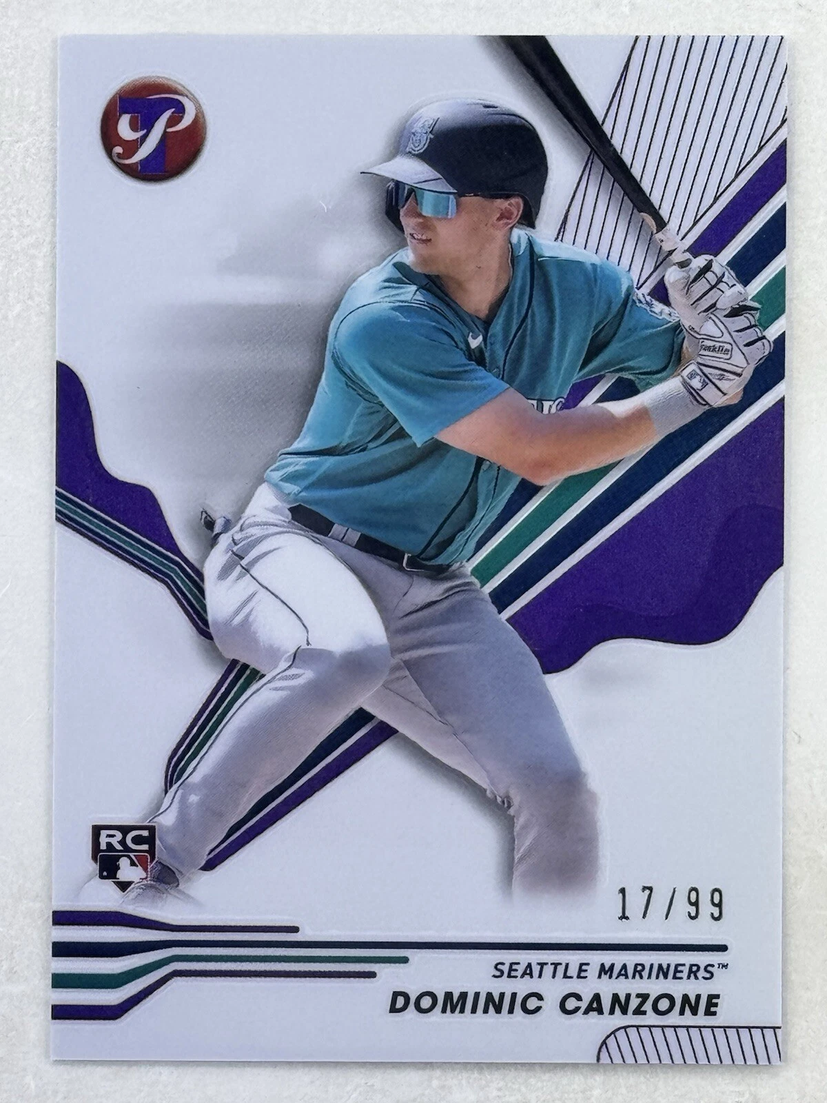 Dominic Canzone 2024 Topps Pristine Purple Refractor RC /99 #207 MLB Mariners
