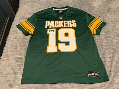 NFL Green Bay Packers 19 Jersey Shirt Polymesh Football Green