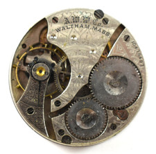 Vintage Waltham Grade 610 16s 7J OF Pocket Watch Movement lot.ek