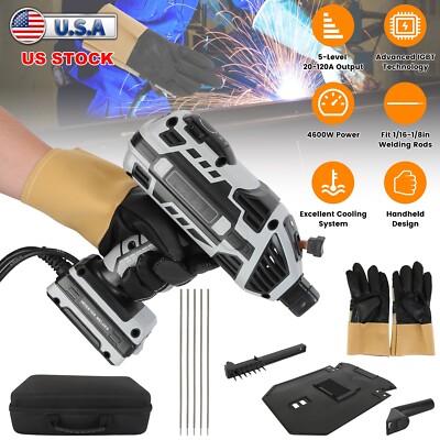 4800W Electric Welding Machine w/Helmet Portable Handheld IGBT Inverter Welder
