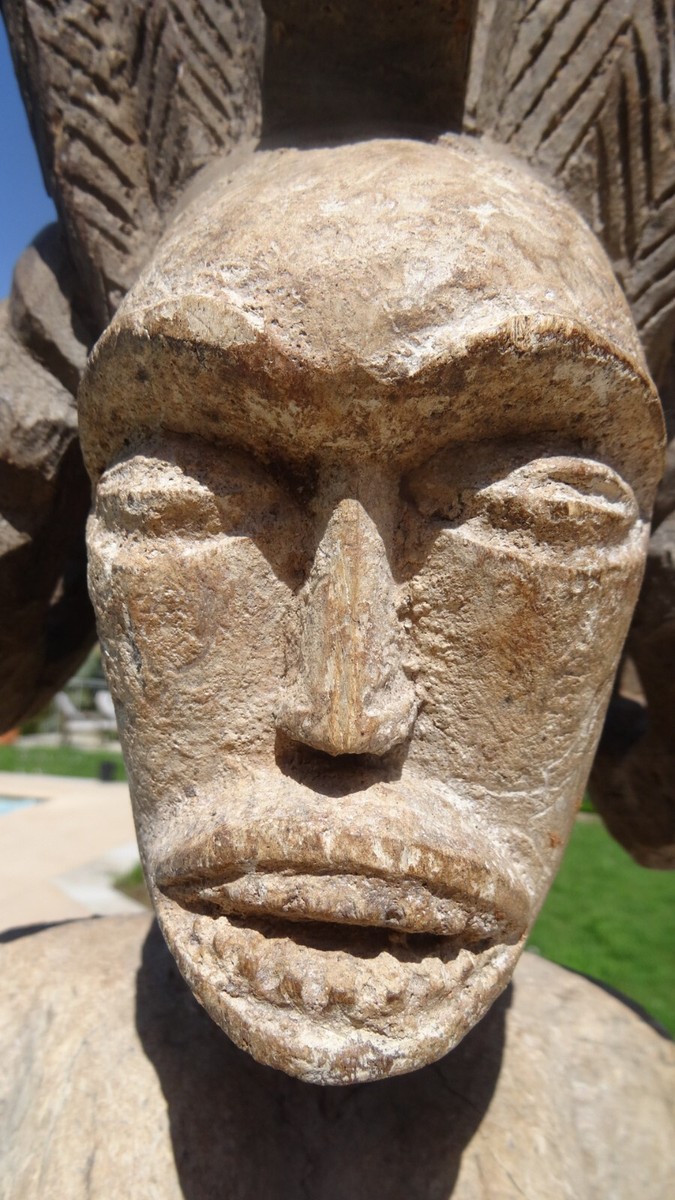 STATUE EN TERRE cuite Idoma 49 cm Nigéria Art Africain EUR 486,00