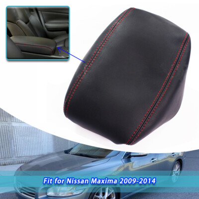 Maxima 2009-2014 Center Console Cover Replacement Center Console Lid Cover For 2009-2014 Nissan Maxima (Black) | Microfiber Leather, Waterproof KBH Console Cover Waterproof