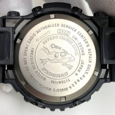 CASIO G-SHOCK GW-200MS-1JF Black Rubber Solar Digital Watch Used
