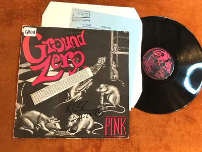 GROUND ZERO PINK REFLEX hardcore punk 1985 album original bob mould MN vinyl LP!