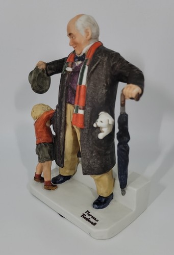 Norman Rockwell Child's Surprise Porcelain Figure Dave Grossman Designs 1970s - Picture 5 of 6
