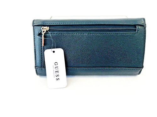 Guess Wallet Marisole SLG VZ663751 Black Woman Clutch Trifold Purse Logo New - Picture 2 of 7