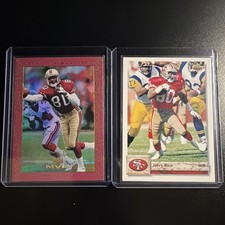 Jerry Rice 49ers NFL 2 Card Lot - Upper Deck 