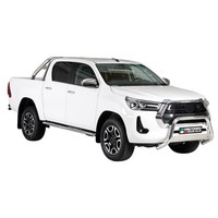FrontbüGel FrontschutzbüGel FüR Toyota Hilux 2021-2026 ø63Mm Stahl Silber Schutz