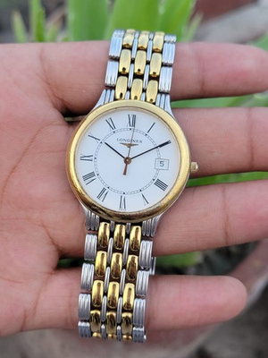 #ad LONGINES EFCo L5.649.3 Swiss Gold amp; Silver Men#x27;s Watc $325.00