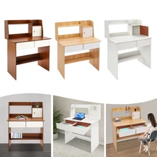 Kids Desk With 2 Drawers Wooden Children's Learning Study Table Max Load 100kg