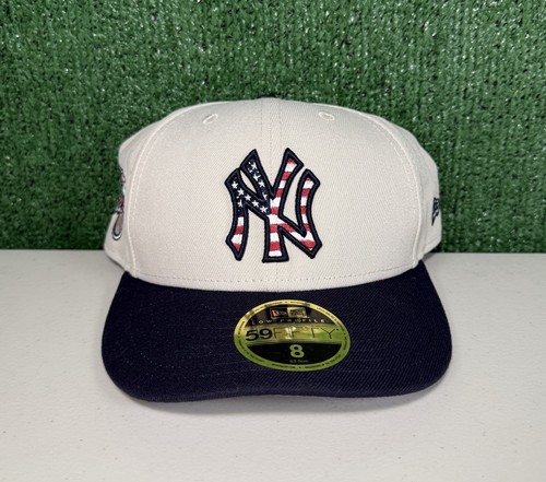 Men's New York Yankees New Era American Flag Low Profile 59FIFTY Fitted Hat Sz 8