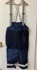 Genuine X fire service trousers with braces size 5 Collectible