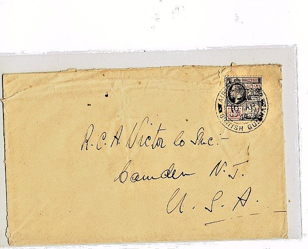 April 1934 48c Airmail cover Georgetown to Camden, USA