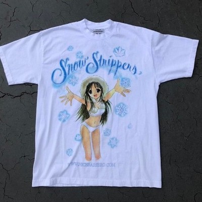 Snow Strippers Live T-Shirt North America Tour 2023 white Graphic Tee PA10839