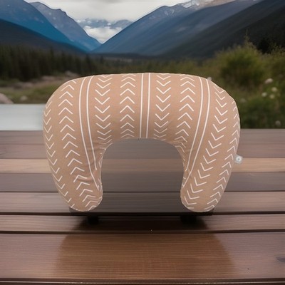 boppy nursing pillow Camel Stitch Stripe