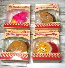 Hamburger, Fries, Taco, or Ice Cream Squishy Anxiety Fidget Desk Fake Food Toys