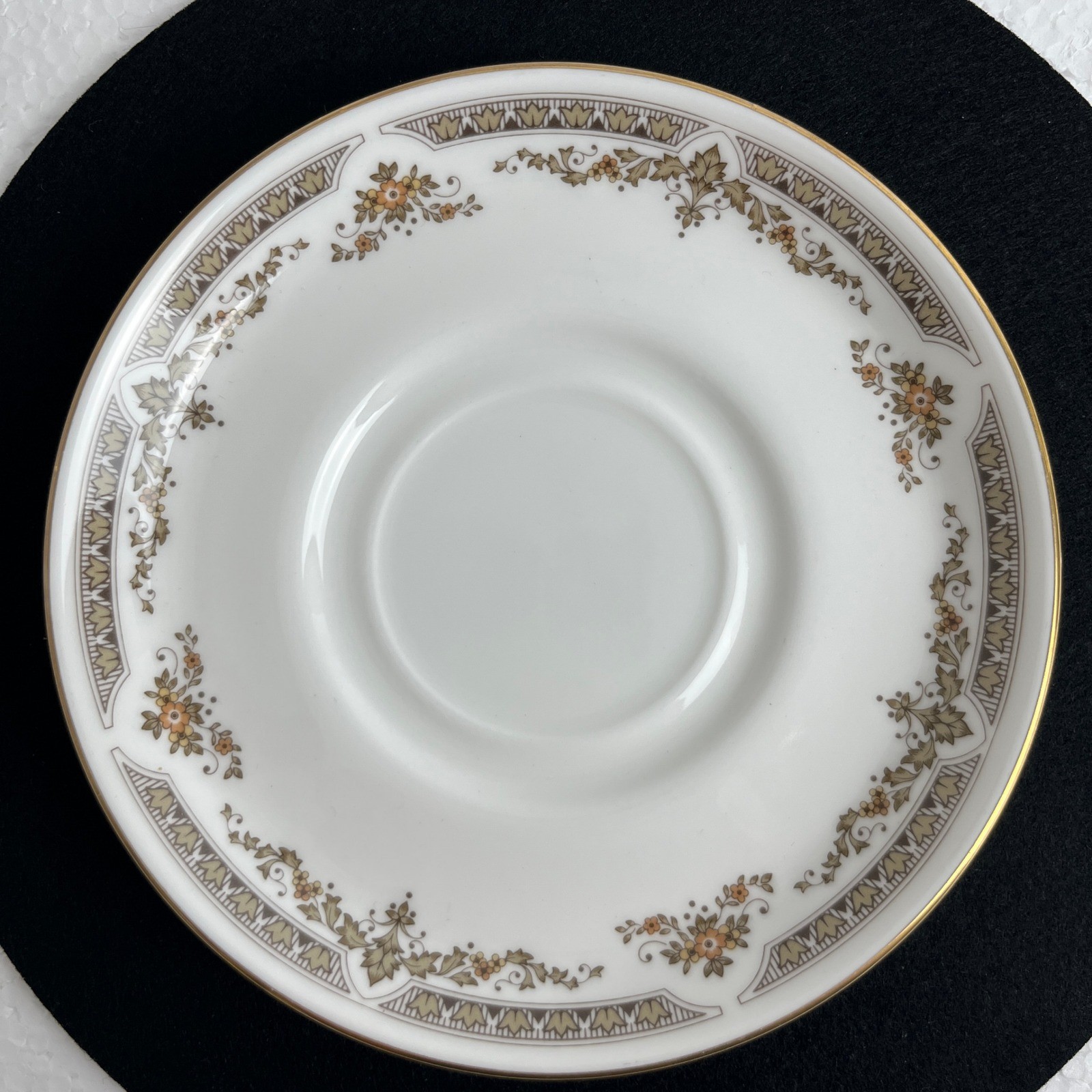 Antique Royal Doulton WD Burslem English Bone China Cup & Saucer Gold Trim