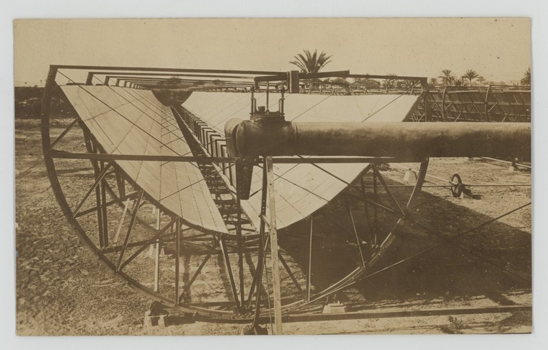 Vintage 1913 Egypt Early Solar Energy Collectors Designed by Frank Shuman Photo