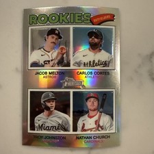 2026 Topps Heritage - Melton/Cortes/Church/Johnson (SP) (RC) - Refractor - #373