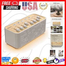 Portable White Noise Sleep Machine with 4 Brightness & Breath Therapy Feature