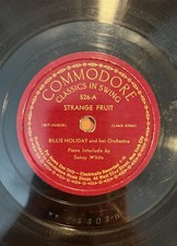 Commodore 526 - 78rpm Record - Billie Holiday (Strange Fruit / Fine And Mellow)
